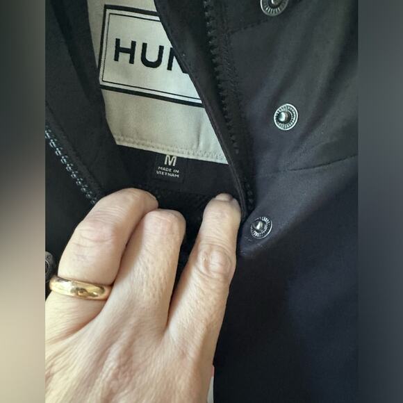 Hunter Women’s Water Wind Resistant Rain Cotton Jacket New Large - Picture 5 of 12